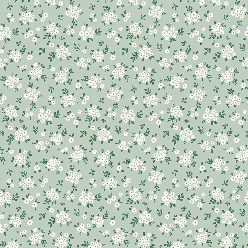 Sweet Cotton Tales-Blooming Bliss by Cayla Naylor- C17315-SAGE- Riley Blake- Cotton Quilting Fabric- Lane to Grace