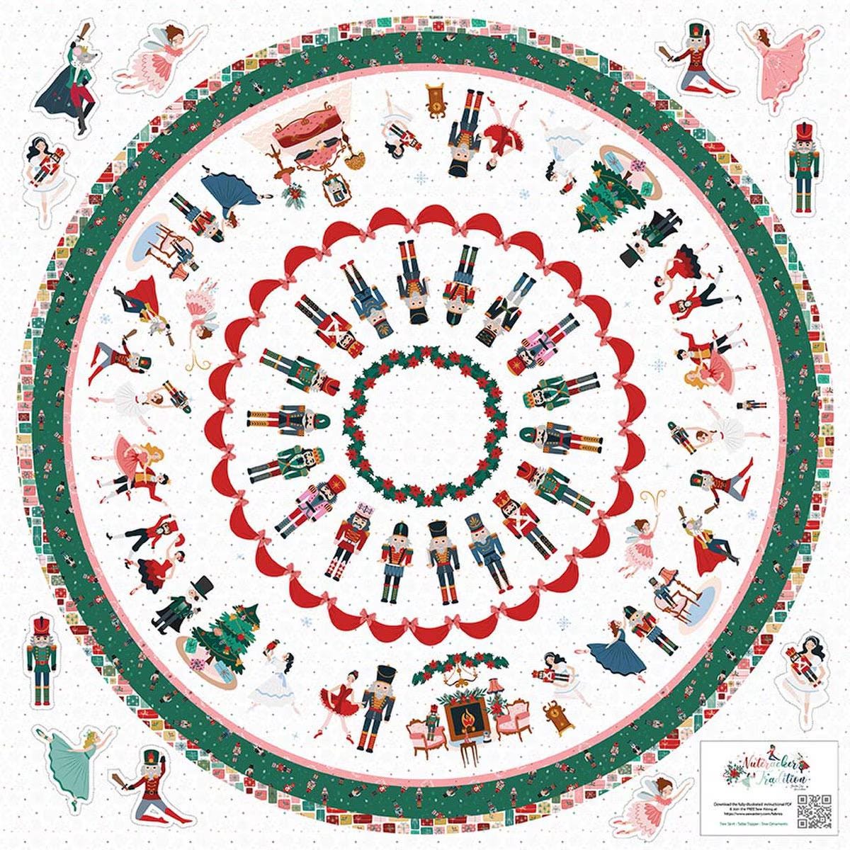 Nutcracker Tradition by Jennifer Long-HD17679-PANEL- Riley Blake- Cotton Quilting Fabric- Lane to Grace __etsy:8127681839