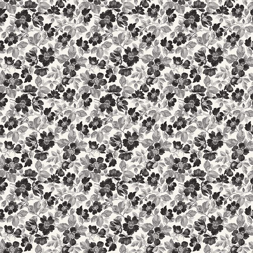 Ink & Ivory- Ivory Floral by RBD- C16911-IVORY- Riley Blake- Cotton Quilting Fabric- Lane to Grace