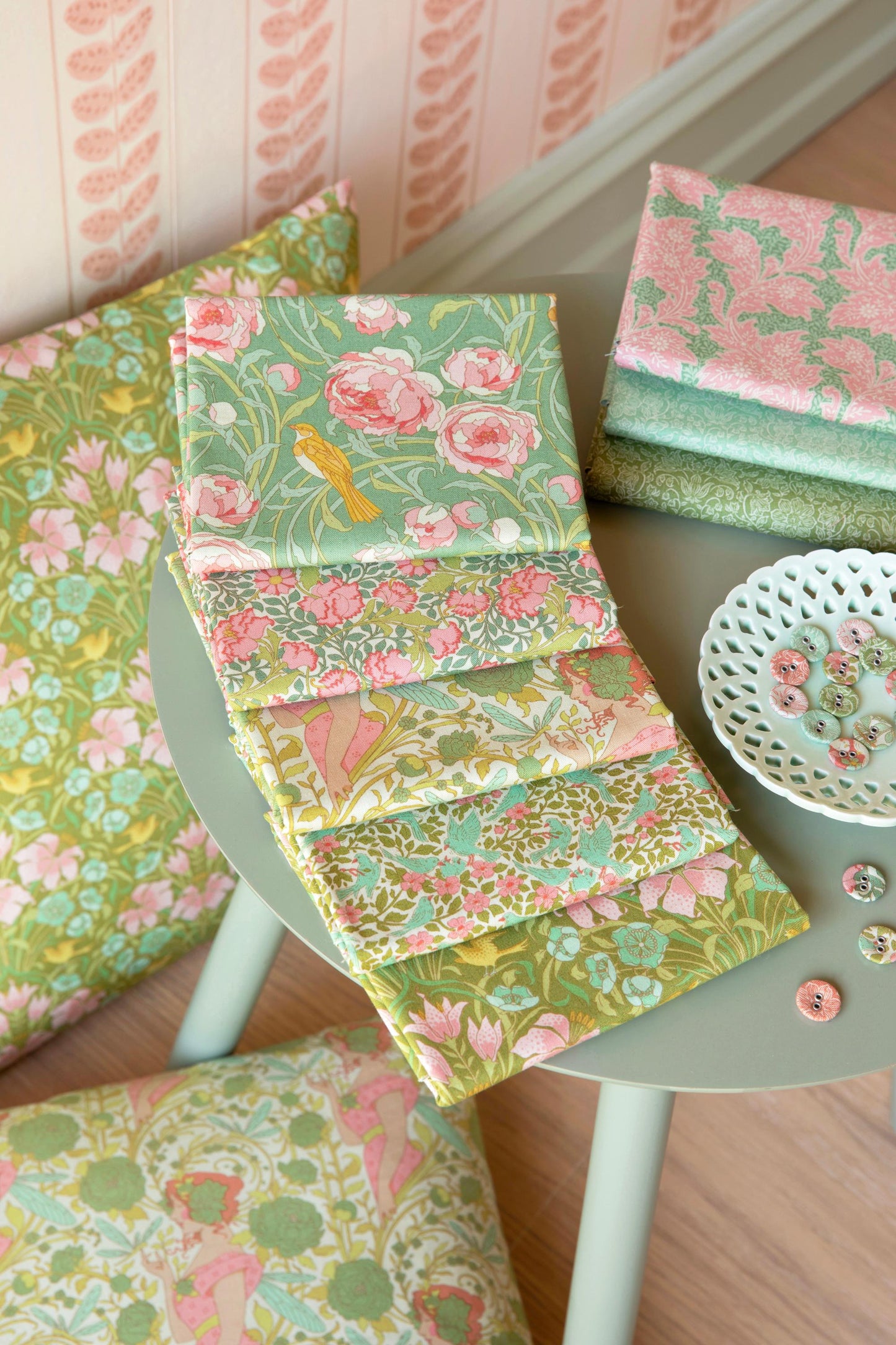 Songbird- FQ Bundle (5pc)- Tilda- Cotton Quilting Fabric- Lane to Grace
