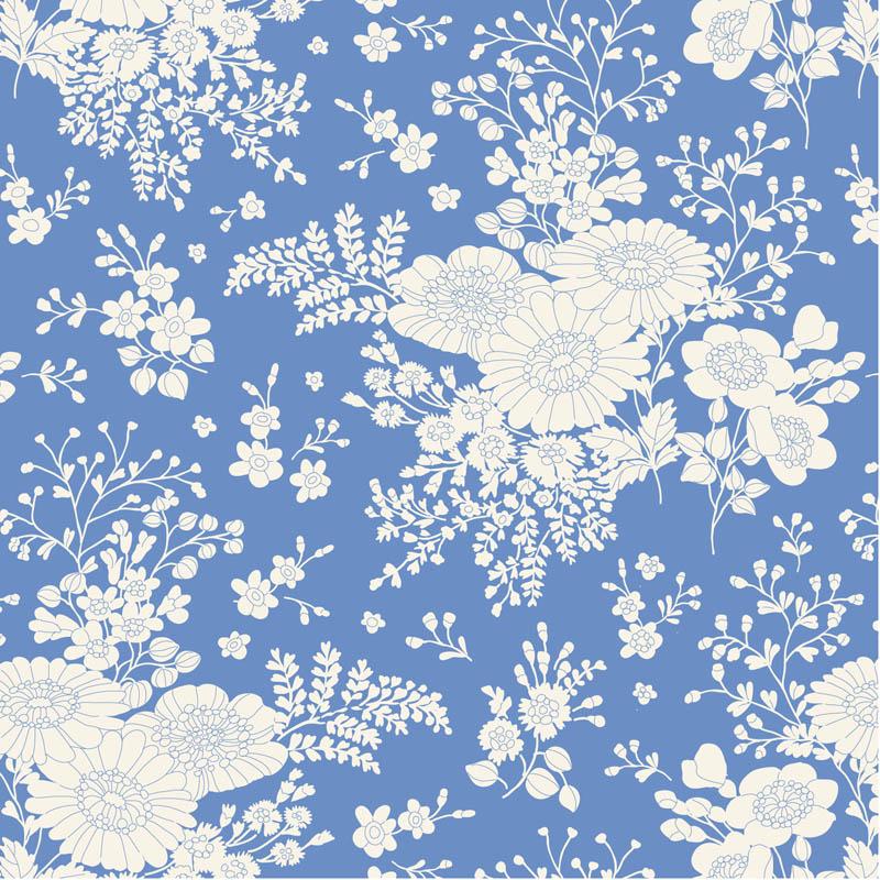 Something Blue- Tilda- 100663- Isolde-Cornflower- Cotton Quilting Fabric- Lane to Grace- Ships June 2026