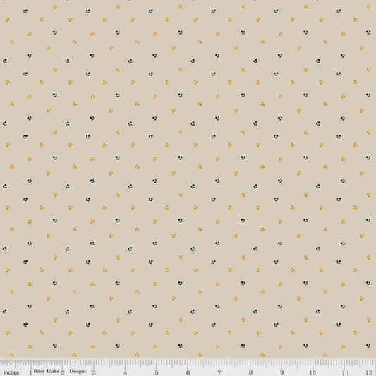 Cheddar at Twilight- Cream Floral by RBD- C15165-CREAM- Riley Blake-Cotton Quilting Fabric- Lane to Grace