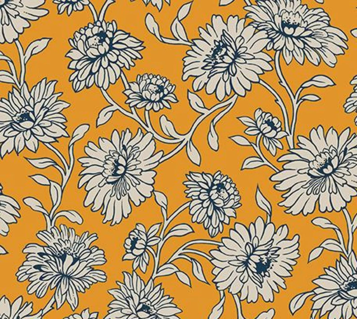 Cheddar at Twilight- Main Cheddar by RBD- C15160-CHEDDAR- Riley Blake-Cotton Quilting Fabric- Lane to Grace