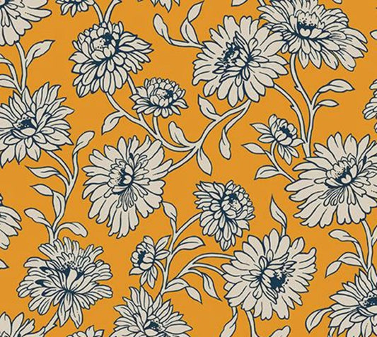 Cheddar at Twilight- Main Cheddar by RBD- C15160-CHEDDAR- Riley Blake-Cotton Quilting Fabric- Lane to Grace