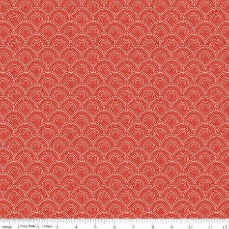 Vintage Charm- Scallops by Dani Mogstad- C15272-RED- Riley Blake-Cotton Quilting Fabric- Lane to Grace