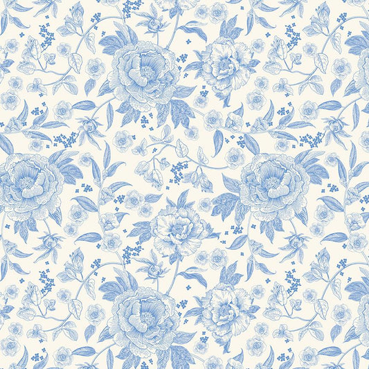 Penelope- Main Cream by My Mind's Eye-C16640-CREAM- Riley Blake- Cotton Quilting Fabric- Lane to Grace