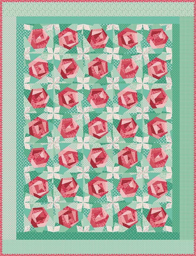 Berry & Sage by Lori Holt-C17388-Latte- Riley Blake- Cotton Quilting Fabric- Lane to Grace