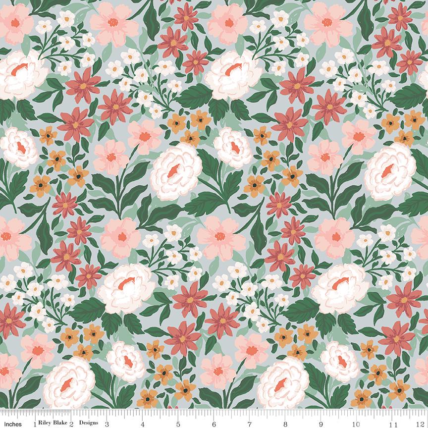 Sweet Cotton Tales-Powder Main by Cayla Naylor- C17310-POWDER- Riley Blake- Cotton Quilting Fabric- Lane to Grace
