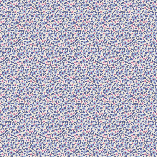Brie Basics- Tilda- 130189- Iris- Cotton Quilting Fabric- Lane to Grace