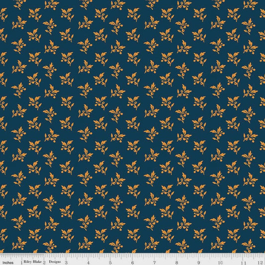 Cheddar at Twilight- Sprigs by RBD- C15164-NAVY- Riley Blake-Cotton Quilting Fabric- Lane to Grace