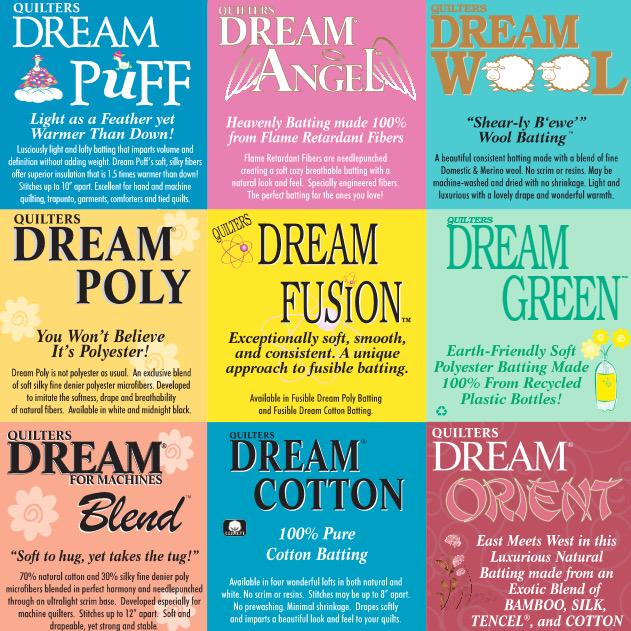 Quilters Dream Batting- Dream Puff-- White- Premium Quilt Batting- Lane to Grace