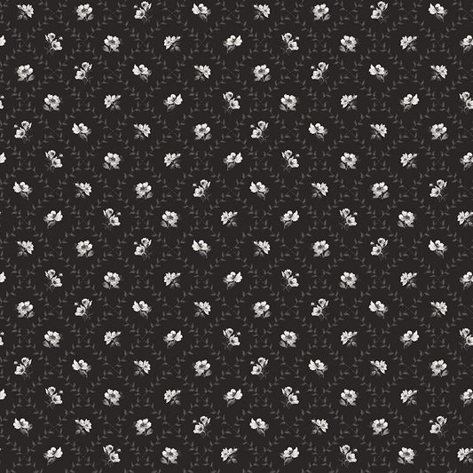 Ink & Ivory- Flower Trellis by RBD- C16912-INK- Riley Blake- Cotton Quilting Fabric- Lane to Grace