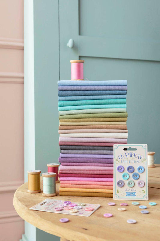 Chambray- FQ Bundle (28pc)- Tilda- Cotton Quilting Fabric- Lane to Grace