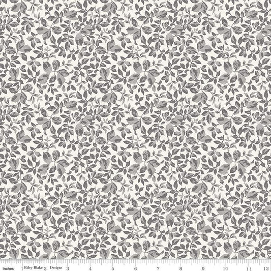 Ink & Ivory- Ivory Leaves by RBD- C16913-IVORY- Riley Blake- Cotton Quilting Fabric- Lane to Grace