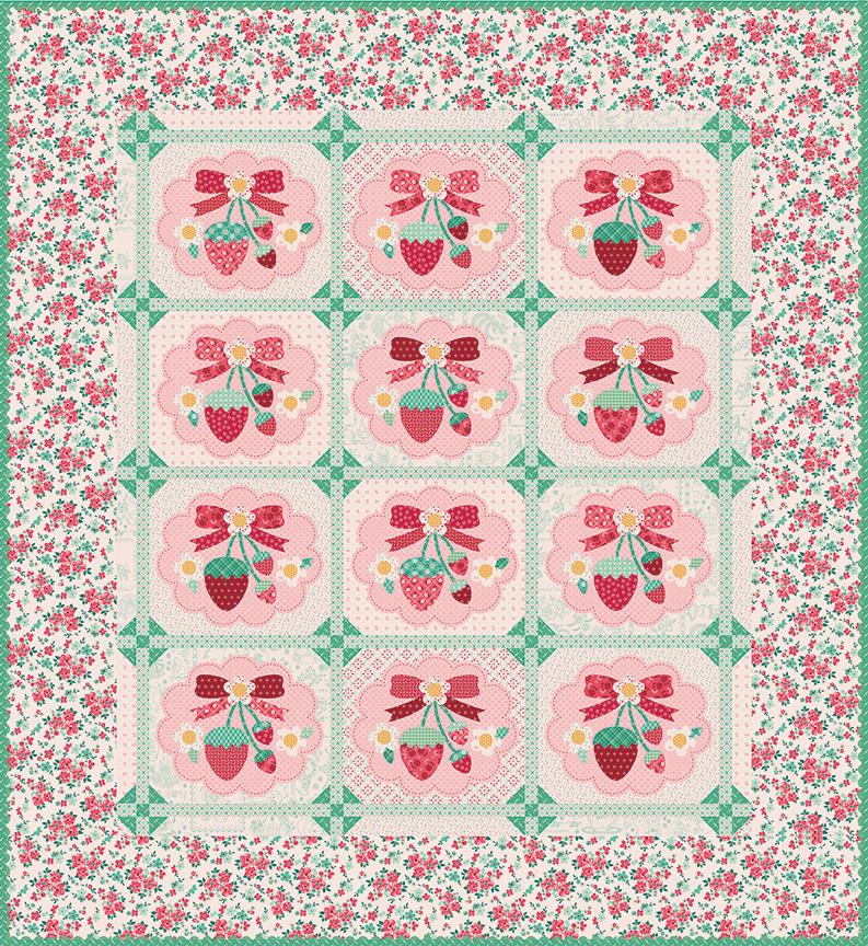 Berry & Sage by Lori Holt-C17388-Latte- Riley Blake- Cotton Quilting Fabric- Lane to Grace