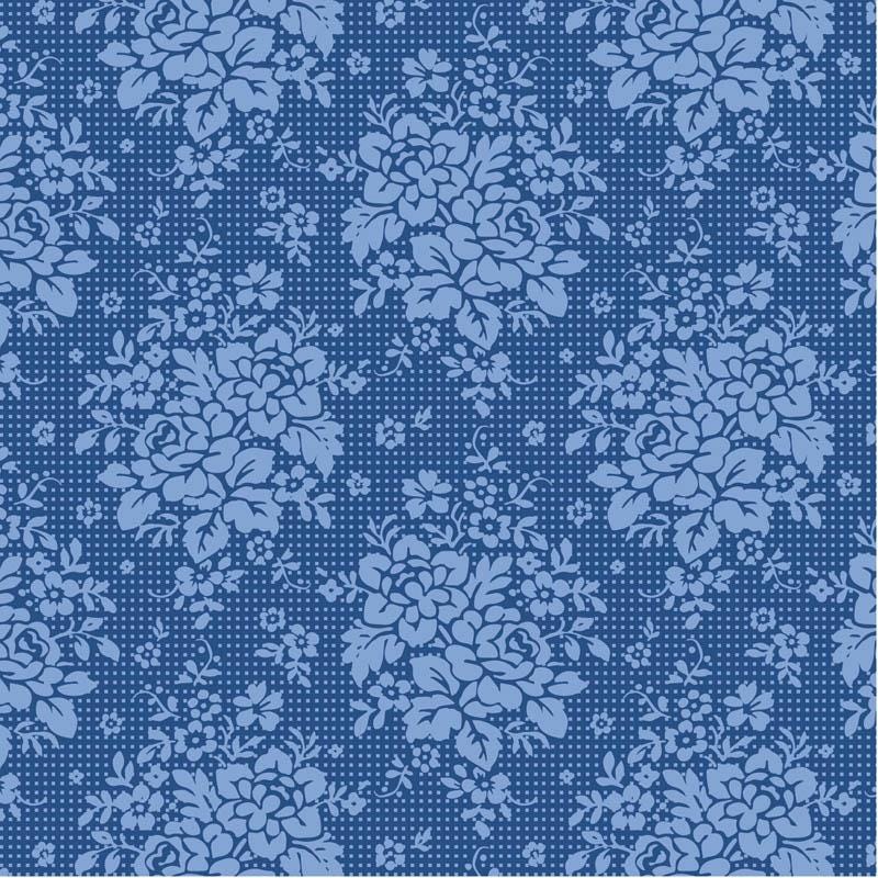 PRE-ORDER- Something Blue- Tilda- 100676- Picknic- Denim- Cotton Quilting Fabric- Lane to Grace- Ships June 2026