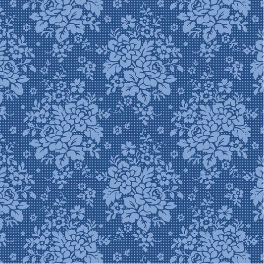 PRE-ORDER- Something Blue- Tilda- 100676- Picknic- Denim- Cotton Quilting Fabric- Lane to Grace- Ships June 2026