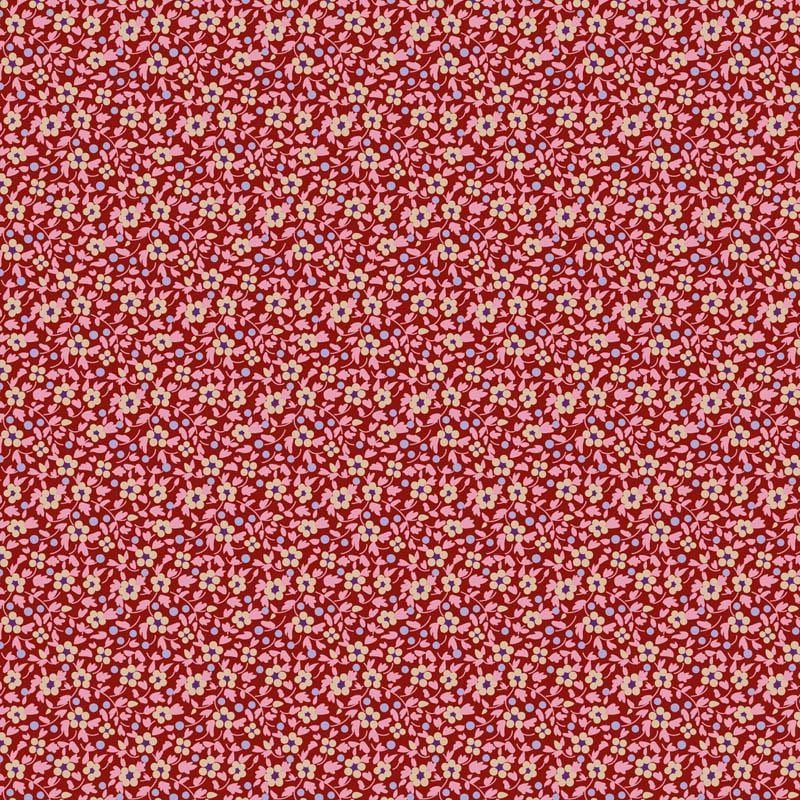 Brie Basics- Tilda- 130149- Red- Cotton Quilting Fabric- Lane to Grace