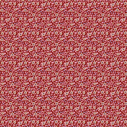 Brie Basics- Tilda- 130149- Red- Cotton Quilting Fabric- Lane to Grace