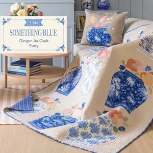 PRE-ORDER-Something Blue- Ginger Jar Quilt Kit- Tilda- Cotton Quilting Fabric- Lane to Grace- Ships in June