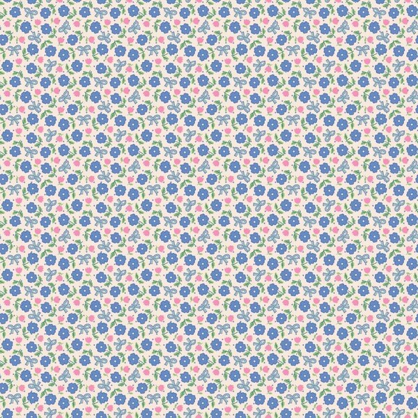 Bluebells and Buttercups- Poppie Cotton- BL26869- Hey Darlin- Periwinkle