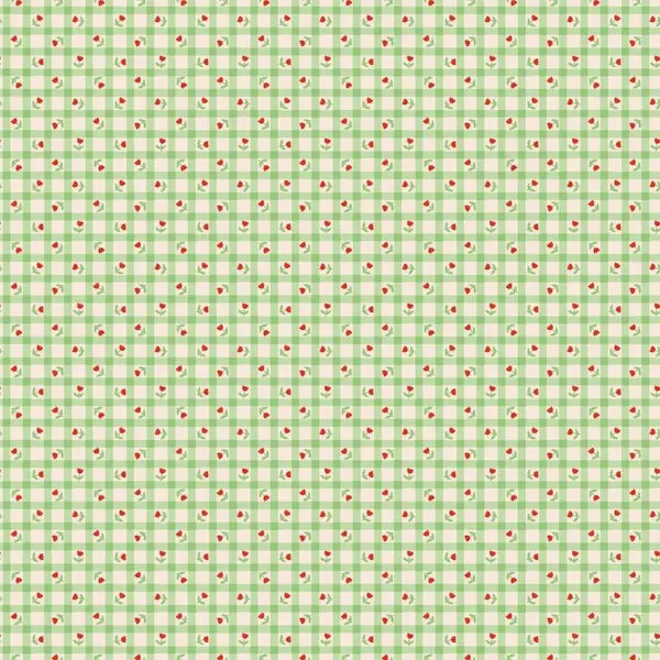 Bluebells and Buttercups- Poppie Cotton- BL26876- Tulip Kisses- Mint
