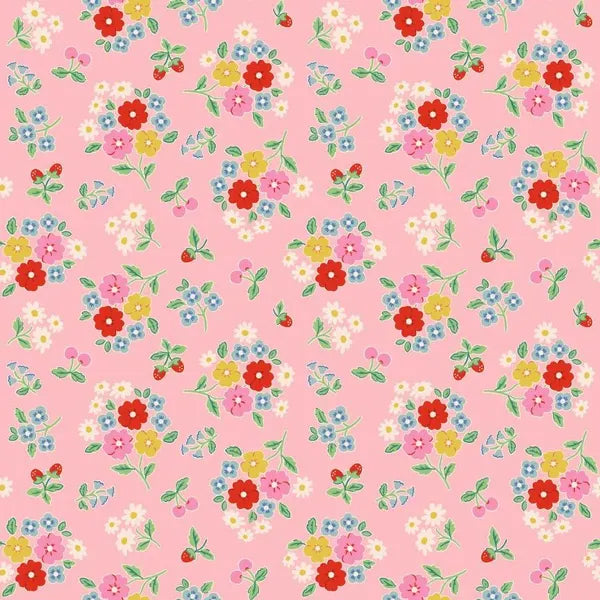 Bluebells and Buttercups- Poppie Cotton- BL26863- Bluebells & Buttercups Pink