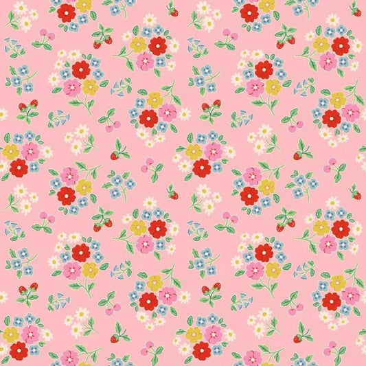 Bluebells and Buttercups- Poppie Cotton- BL26863- Bluebells & Buttercups Pink