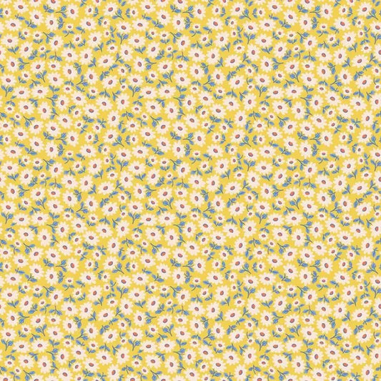 Bluebells and Buttercups- Poppie Cotton- BL26866- Sugar Daisy- Sunshine