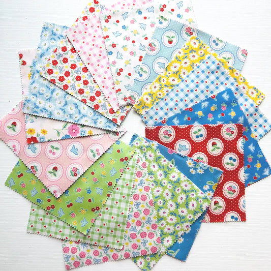 Bluebells and Buttercups- Fat Quarter Bundle (18pc)- Poppie Cotton