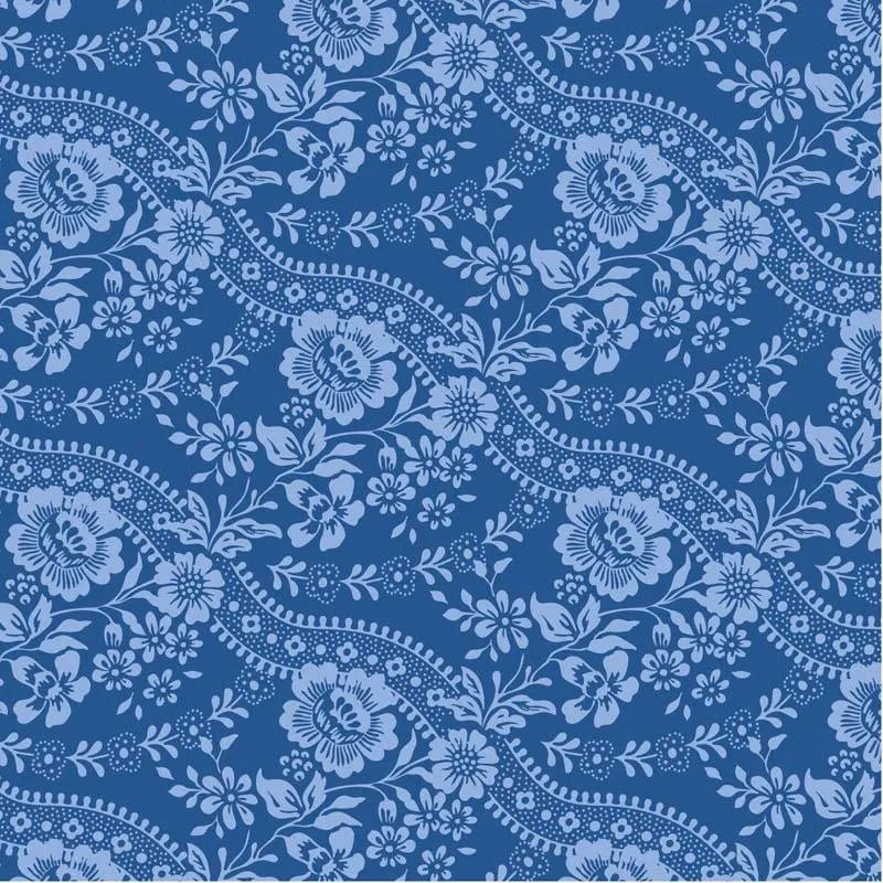 Something Blue Blenders- Tilda- 110168- Celeste- Denim - Cotton Quilting Fabric- Lane to Grace