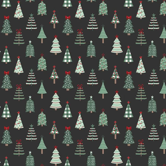 Evergreen Wishes by Traci Reed- C17811-Black- Riley Blake-