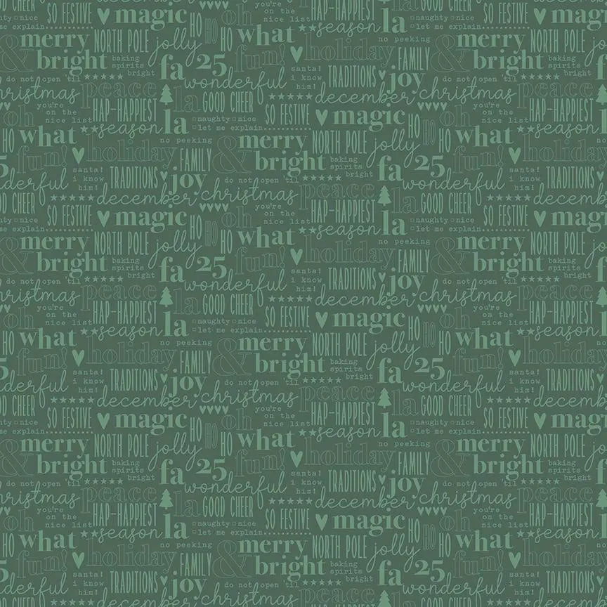 Evergreen Wishes by Traci Reed- C17813-Green- Riley Blake-