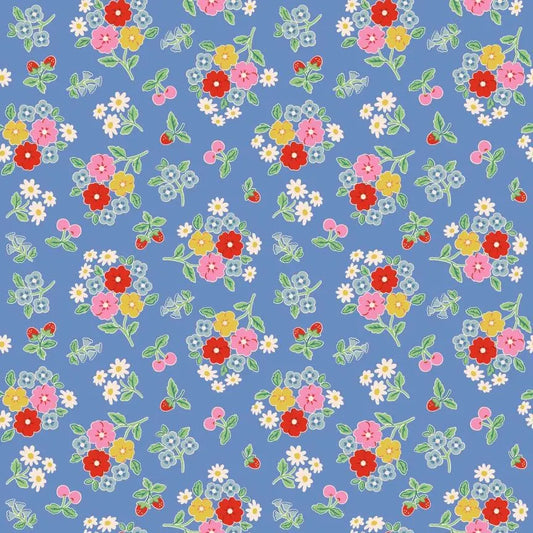 Bluebells and Buttercups- Poppie Cotton- BL26861- Bluebells & Buttercups Periwinkle