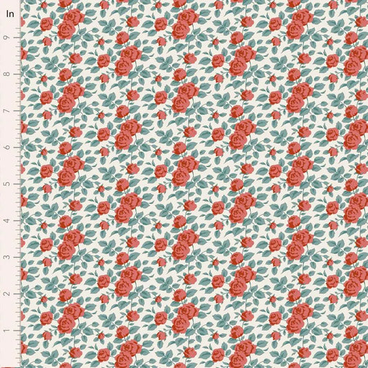 PREORDER Village Life- Margot- Tilda- 100684- Rust- Cotton Quilting Fabric- Lane to Grace- Ships OCT 2026