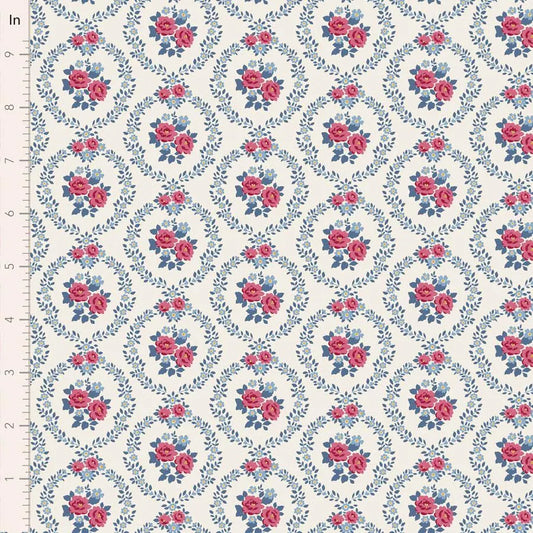 PREORDER Village Life- Mable- Tilda- 100692- Cold Cream- Cotton Quilting Fabric- Lane to Grace- Ships OCT 2026