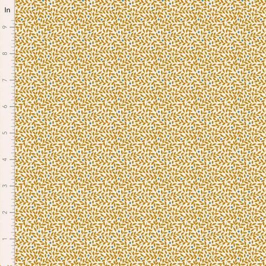 PREORDER Village Life Blenders- Lillian- Tilda- 110175- Ochre- Cotton Quilting Fabric- Lane to Grace- Ships OCT 2026