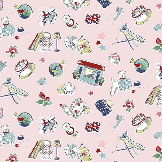 PRE-ORDER Cath Kidston® Signature Collection-C18371-Pink- Riley Blake