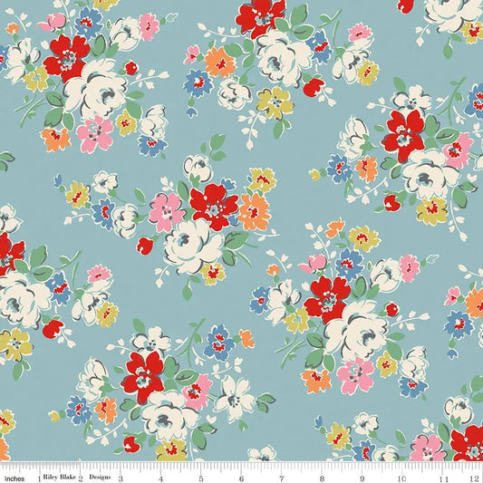 PRE-ORDER Cath Kidston® Signature Collection-C18370-Blue- Riley Blake