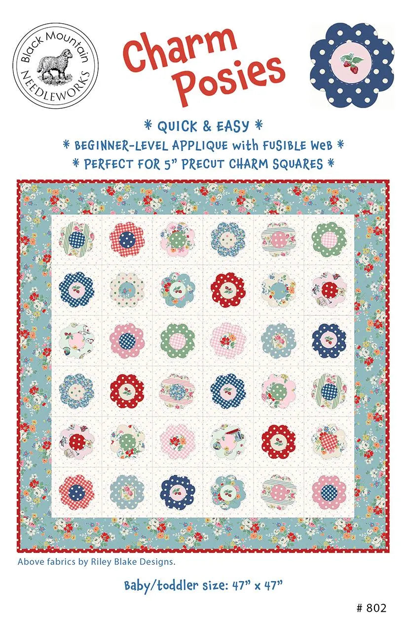 PRE-ORDER Charm Posies Quilt Kit featuring Cath Kidston® Signature Collection- by Riley Blake Designs