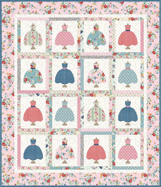 PRE-ORDER Pretty Dresses Quilt Kit featuring Cath Kidston® Signature Collection- by Riley Blake Designs