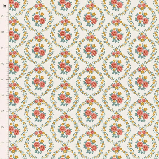 PREORDER Village Life- Mable- Tilda- 100682- Warm Cream- Cotton Quilting Fabric- Lane to Grace- Ships OCT 2026