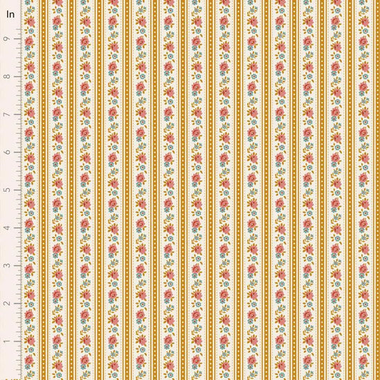 PREORDER Village Life- Agnes- Tilda- 100683- Ochre- Cotton Quilting Fabric- Lane to Grace- Ships OCT 2026