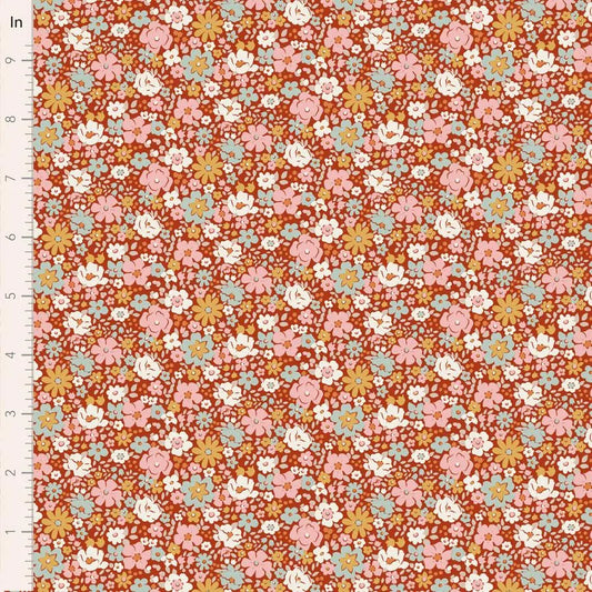 PREORDER Village Life- Esther- Tilda- 100685- Rust- Cotton Quilting Fabric- Lane to Grace- Ships OCT 2026