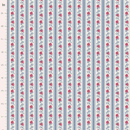 PREORDER Village Life- Agnes- Tilda- 100700- Blue- Cotton Quilting Fabric- Lane to Grace- Ships OCT 2026