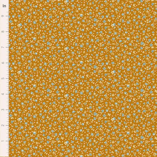 PREORDER Village Life Blenders- Mae- Tilda- 110174- Ochre- Cotton Quilting Fabric- Lane to Grace- Ships OCT 2026
