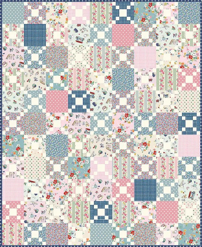 PRE-ORDER London Gardens Quilt Kit with Cath Kidston® Signature Collection- by Riley Blake Designs