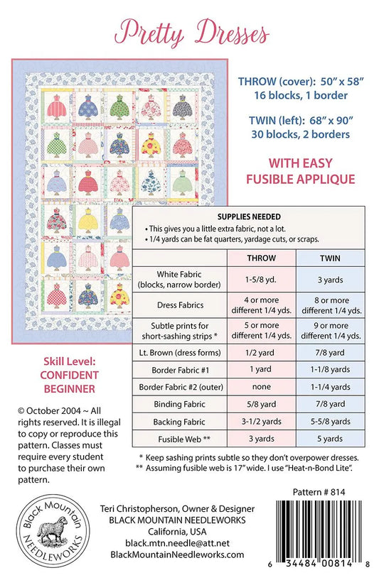 PRE-ORDER Pretty Dresses Quilt Kit featuring Cath Kidston® Signature Collection- by Riley Blake Designs
