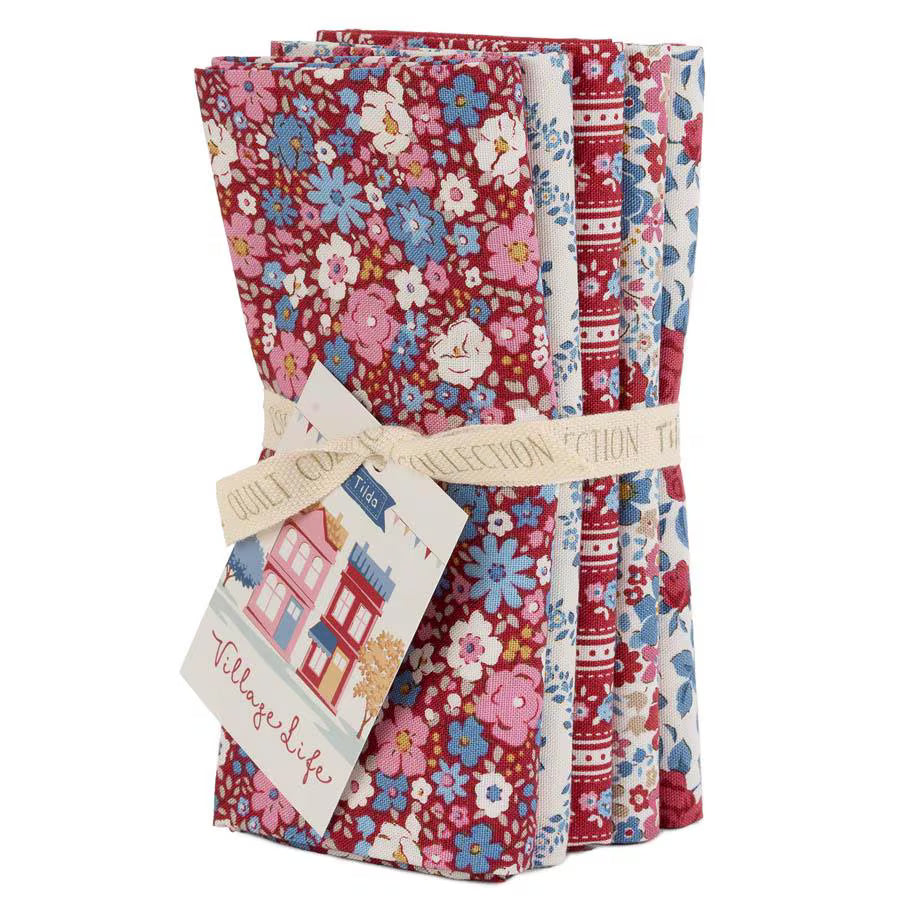 Village Life- Tilda- FQ Bundle (5 PC)- Four Color Options